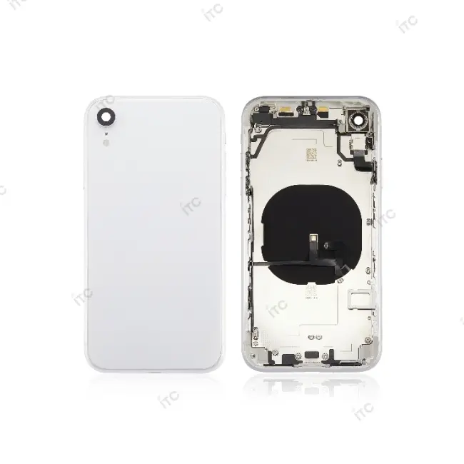  iPhone XR バックガラス(フレーム一体型) 互換品  白
