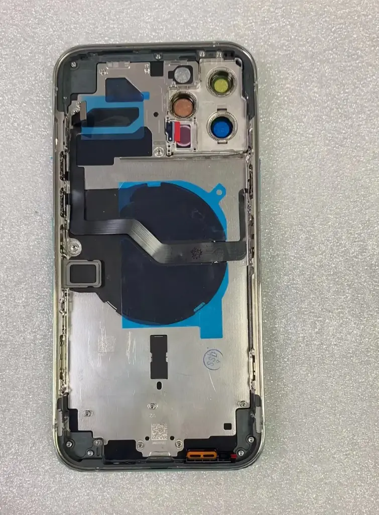 iPhone 12 Pro Max バックガラス(フレーム一体型) 互換品 白