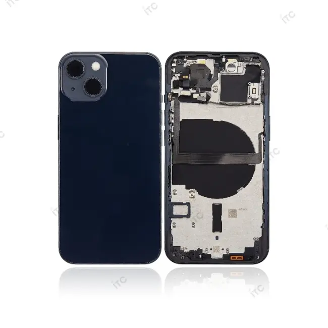  iPhone 13 バックガラス(フレーム一体型) 互換品 黒