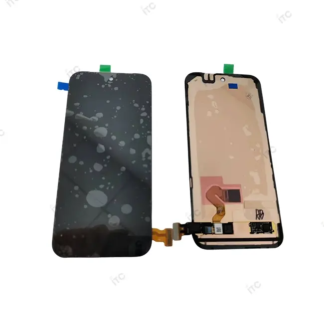 Google Pixel 9Pro XLフロントパネル 黒（互換品）(フレーム付き)