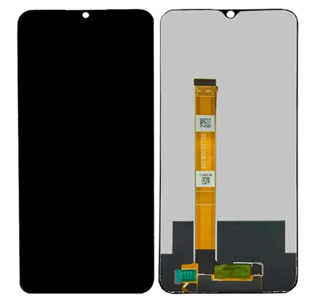 OPPO A15S フロントパネル 黒（再生品）　
