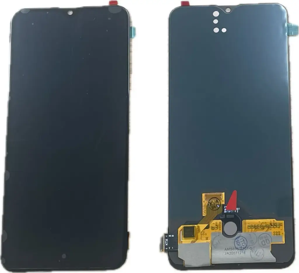 OPPO RenoA-RenoZ フロントパネル 黒（再生品）　