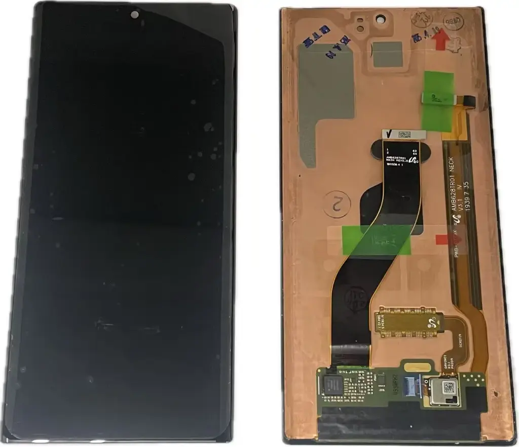 Galaxy Note10 フロントパネル 黒（再生品）　