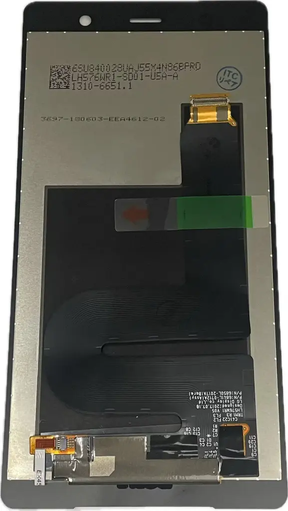 Xperia XZ2 Premium フロントパネル 銀（再生品）　