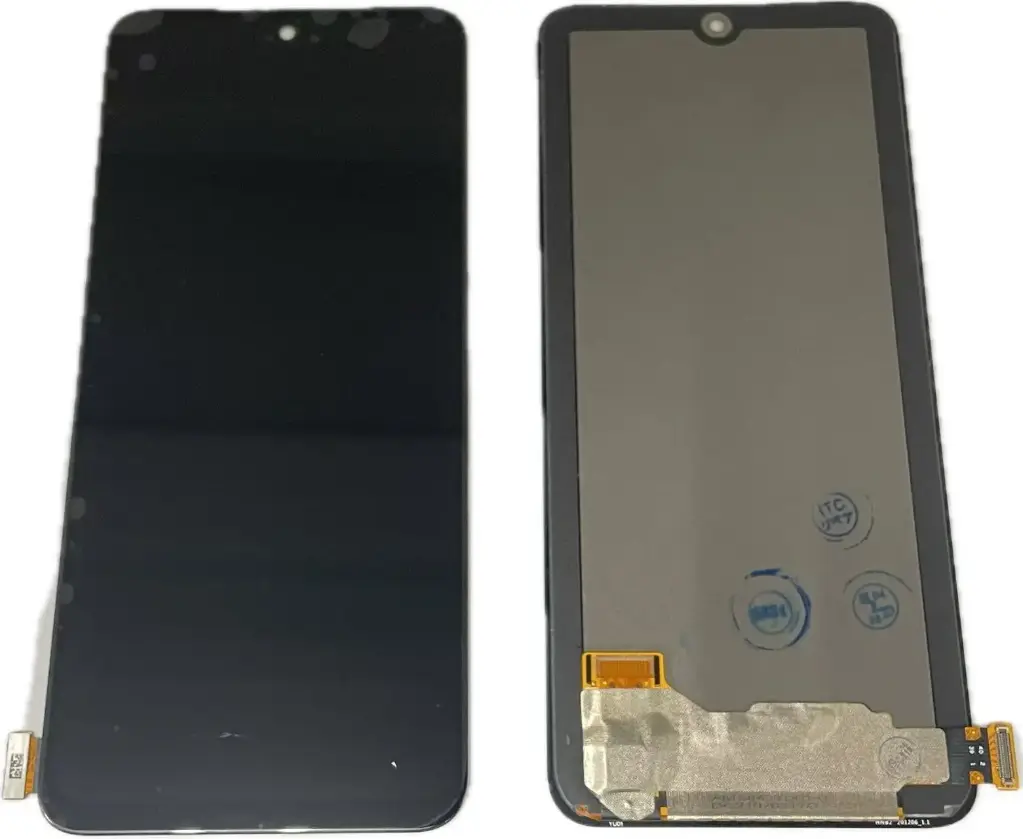 Xiaomi Redmi Note 10 4G-Redmi Note 10S-Redmi Note 11 SE India-Poco M5s フロントパネル 黒（再生品）　