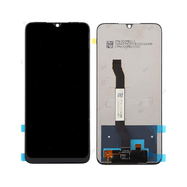 Xiaomi Redmi Note 8 フロントパネル 黒（再生品）　