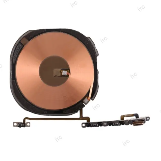  iPhone XS Qi充電コイル＆ボリュームフレックスケーブル