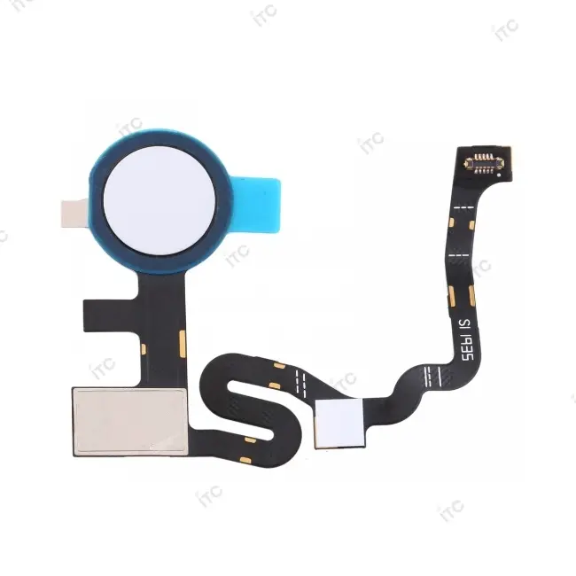 Google Pixel 4a 4G-5G 指紋センサーフレックスケーブル 白