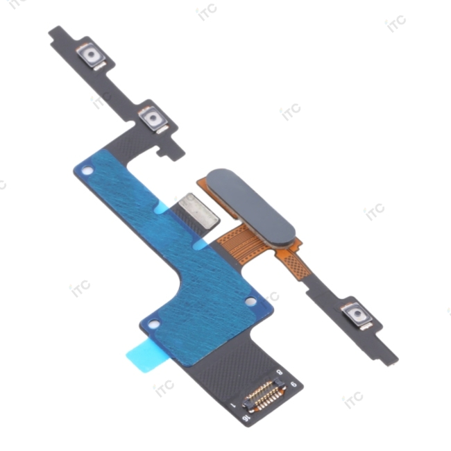 Xperia 10 Plus/ XA3 Ultra 電源/音量/指紋ボタンケーブル 黒