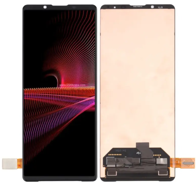 Xperia 1 Ⅲ/PRO-I フロントパネル 黒（再生品）　