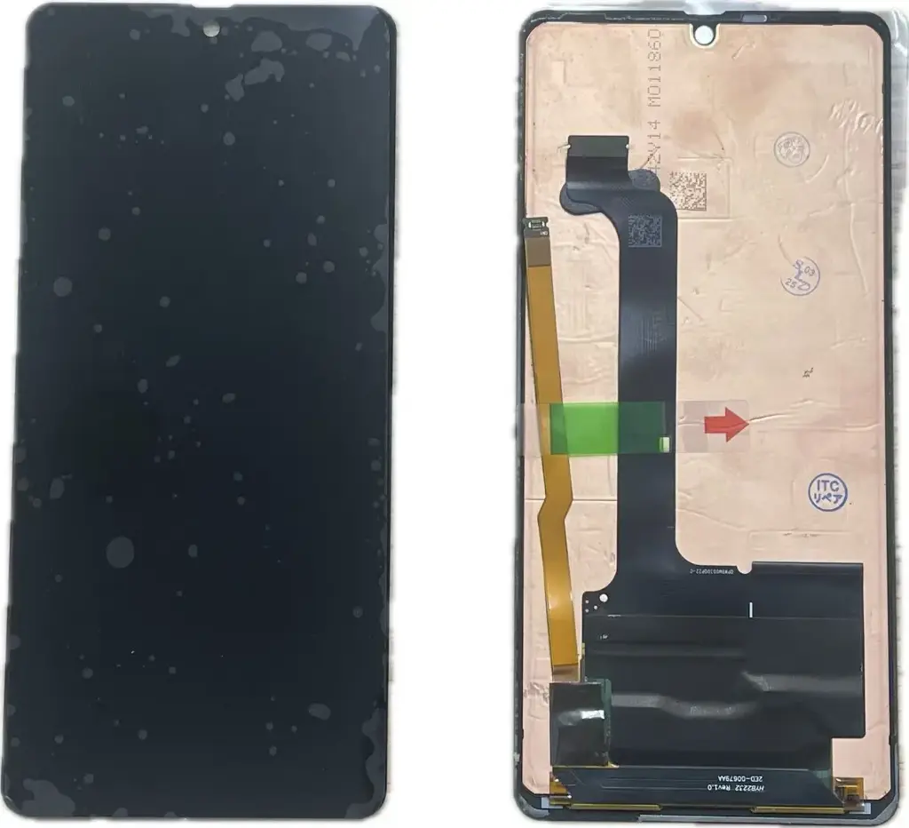 AQUOS Sense7Plus フロントパネル 黒（再生品）　