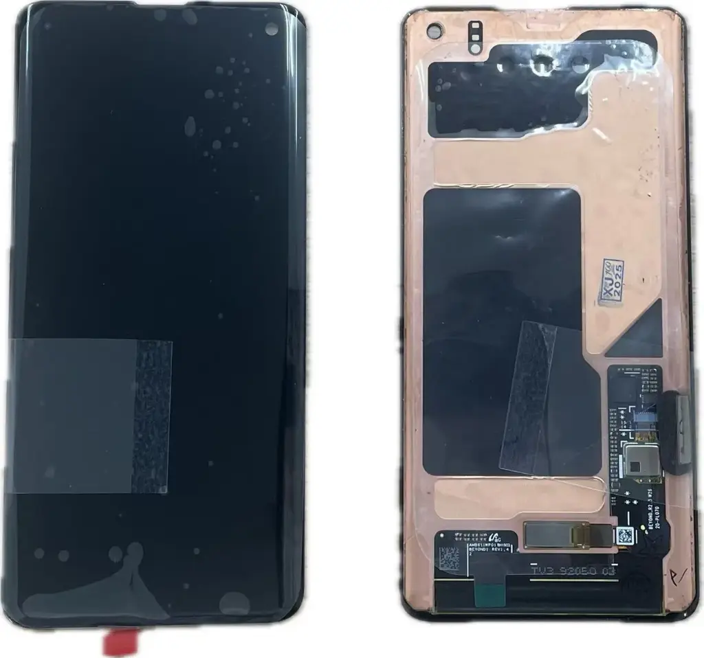 Galaxy S10 フロントパネル 黒（再生品）　