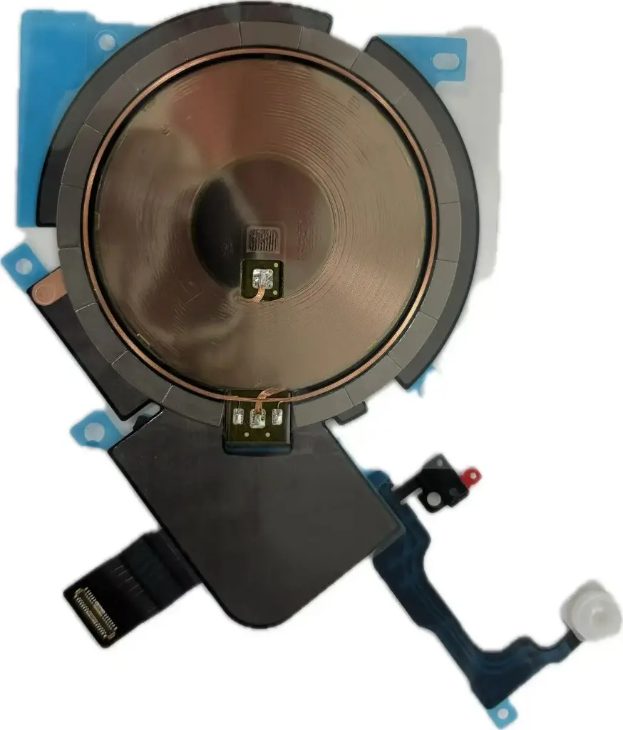 iPhone15ProMax Qi充電コイル＆パワーボリュームフレックスケーブル