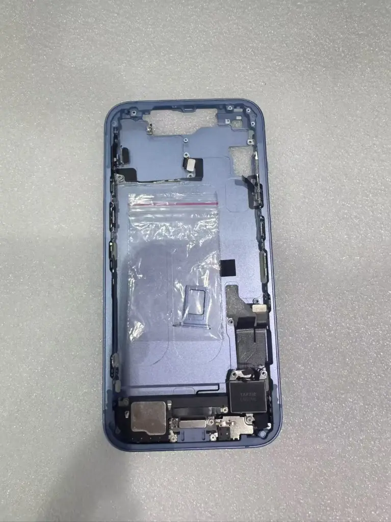 iPhone 15 Plus フレーム（スモールパーツ付き） 互換品 青