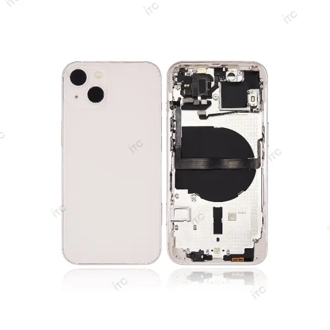 iPhone 13 バックガラス(フレーム一体型) 互換品 ピンク