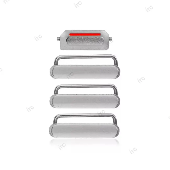 iPhone 6G 電源ボタン/音量ボタン/サイレントスイッチ /トレー(1セット )シルバー