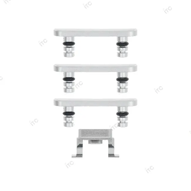 iPhone 8G 電源ボタン/音量ボタン/サイレントスイッチ /トレー(1セット )シルバー