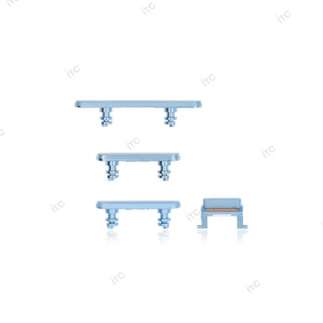 iPhone XR 電源ボタン/音量ボタン/サイレントスイッチ /トレー(1セット )ブルー