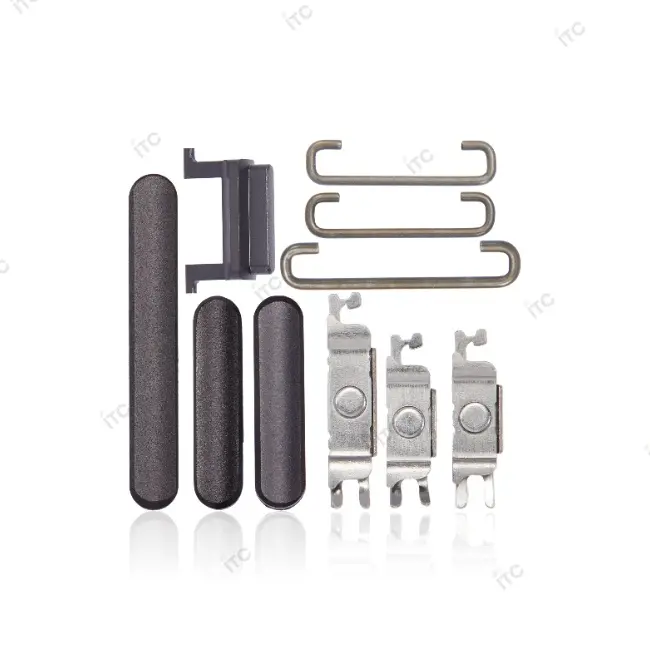 iPhone 11 電源ボタン/音量ボタン/サイレントスイッチ /トレー(1セット )黑