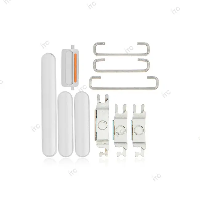 iPhone 11 電源ボタン/音量ボタン/サイレントスイッチ /トレー(1セット )白