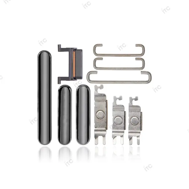 iPhone 11 Pro/iPhone 11 Pro Max 電源ボタン/音量ボタン/サイレントスイッチ /トレー(1セット )グレー