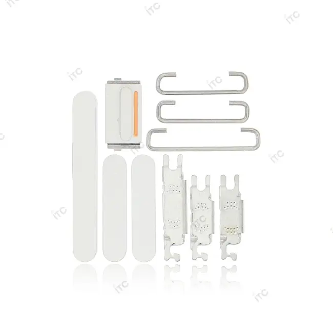 iPhone 12 電源ボタン/音量ボタン/サイレントスイッチ /トレー(1セット )白