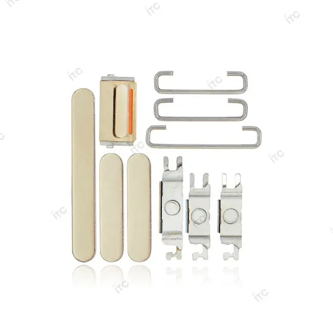 iPhone 12 Pro/iPhone 12 Pro Max 電源ボタン/音量ボタン/サイレントスイッチ /トレー(1セット )ゴールド