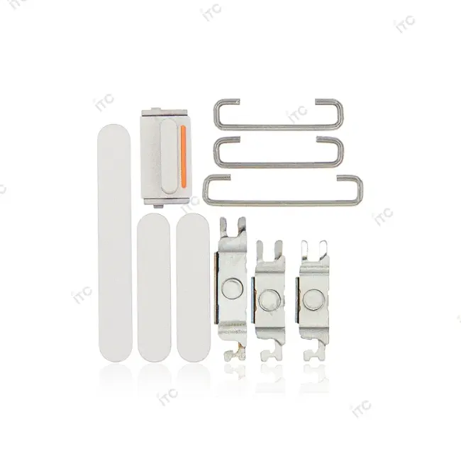 iPhone 13 電源ボタン/音量ボタン/サイレントスイッチ /トレー(1セット )白