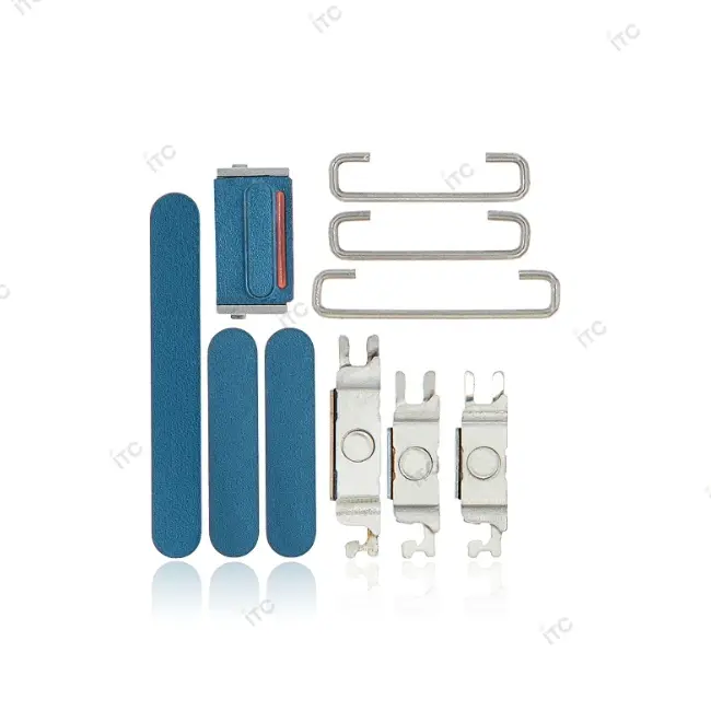 iPhone 13 電源ボタン/音量ボタン/サイレントスイッチ /トレー(1セット )ブルー