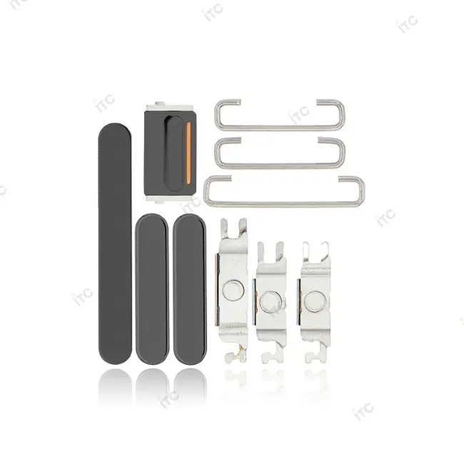 iPhone 13 Pro/iPhone 13 Pro Max 電源ボタン/音量ボタン/サイレントスイッチ /トレー(1セット )黑