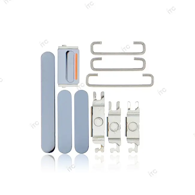 iPhone 13 Pro/iPhone 13 Pro Max 電源ボタン/音量ボタン/サイレントスイッチ /トレー(1セット )ブルー