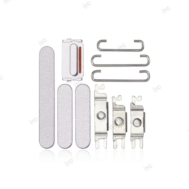 iPhone14/iPhone 14 Plus 電源ボタン/音量ボタン/サイレントスイッチ /トレー(1セット )パープル