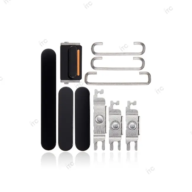 iPhone 14 Pro/iPhone 14 Pro Max 電源ボタン/音量ボタン/サイレントスイッチ /トレー(1セット )黑