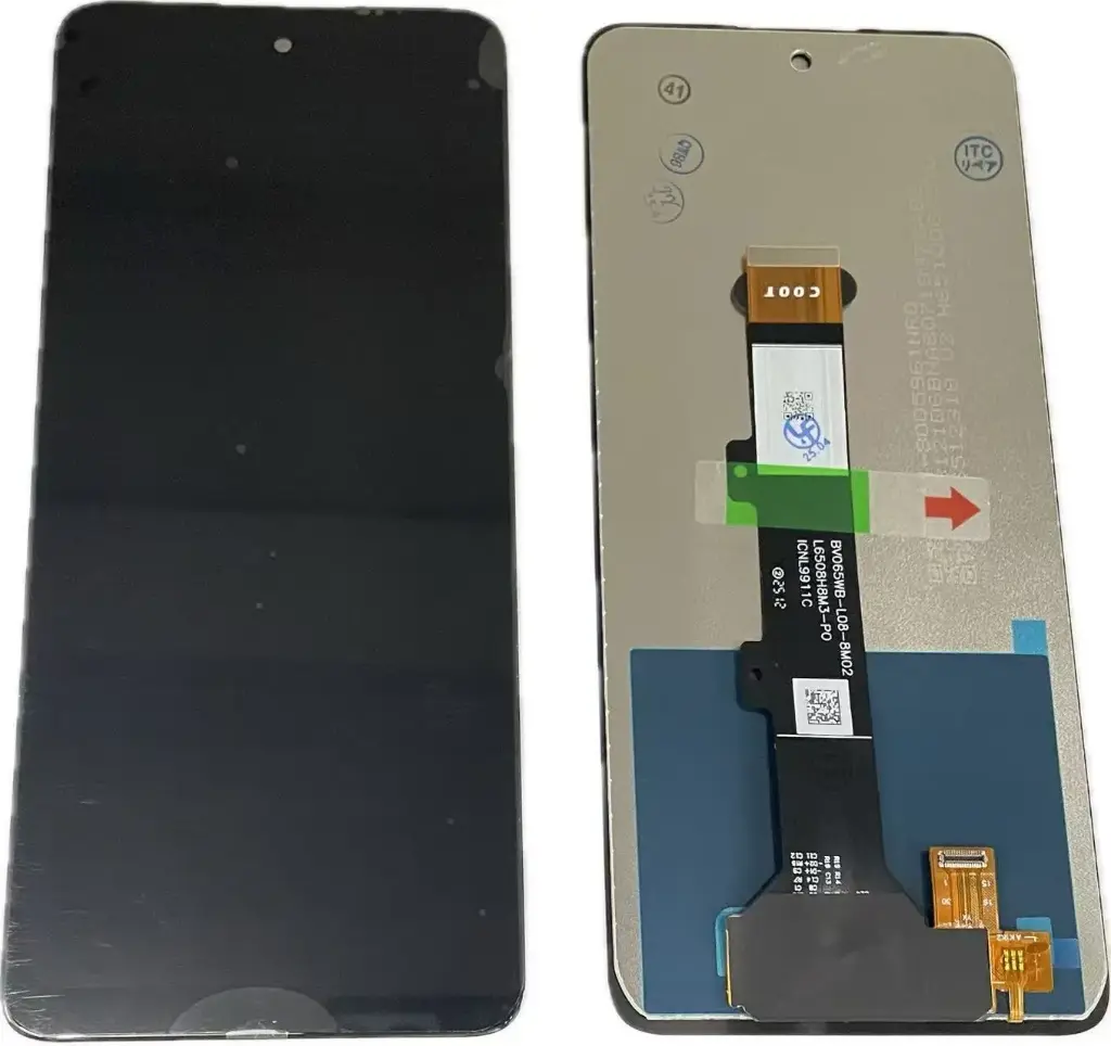  Motorola E32s フロントパネル黒 互換品