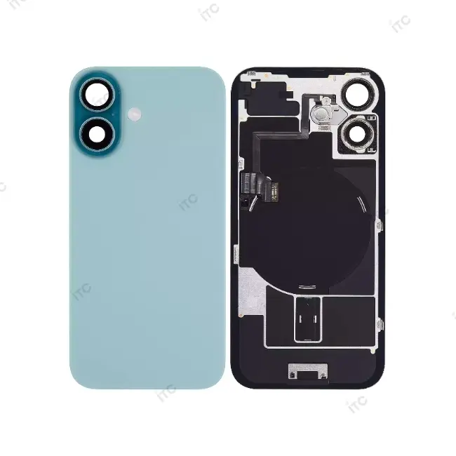 iPhone 16 バックガラス 互換品（レンズ＆MagSafe付き） 緑