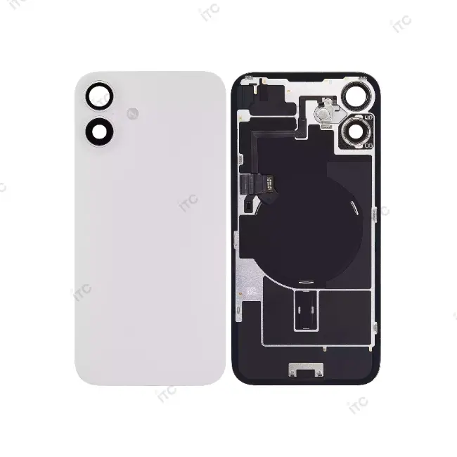 iPhone 16Plus  バックガラス 互換品（レンズ＆MagSafe付き） 白