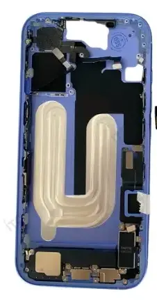 iPhone 16 フレーム（スモールパーツ付き）互換品青