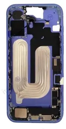 iPhone 16 Plus フレーム（スモールパーツ付き）互換品青