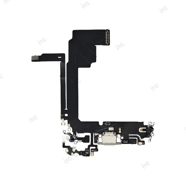 iPhone 15Pro Max ドックコネクター チタンカラー (互換品-SSS)