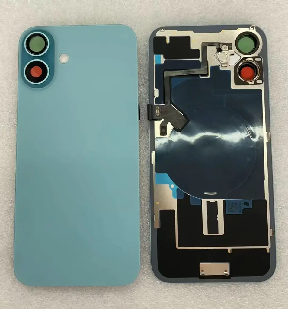 iPhone16Plusバックガラス互換品（レンズ＆MagSafe付き）グーリン ロゴなし