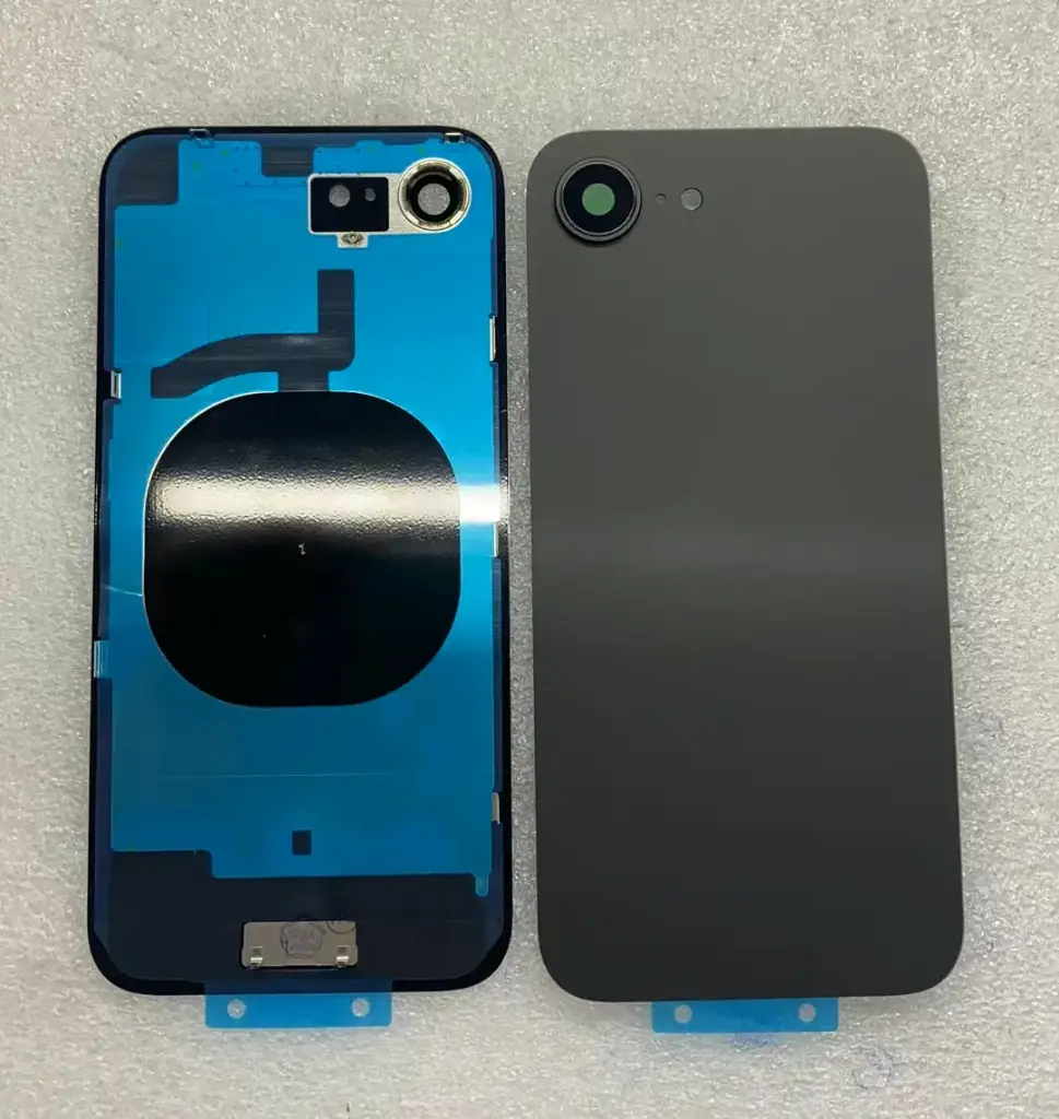 iPhone 16E バックガラス (ロゴなし) 黑