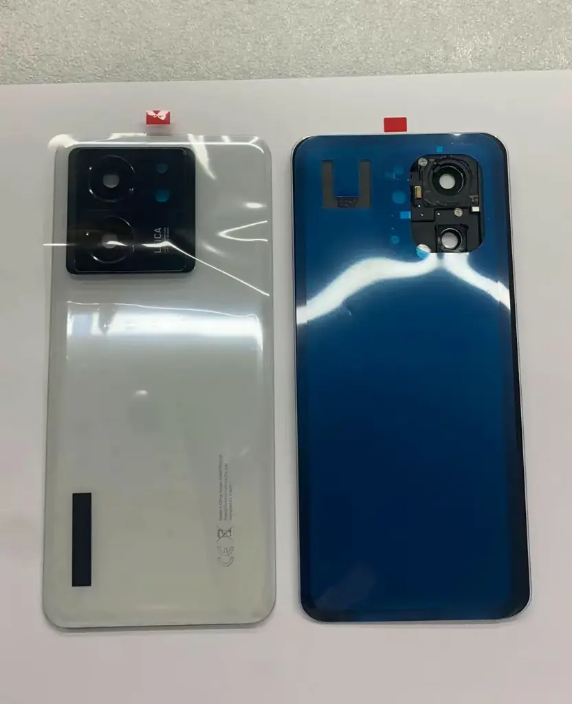 Xiaomi 13T/13T Pro バックガラス(フレーム付き)ホワイト