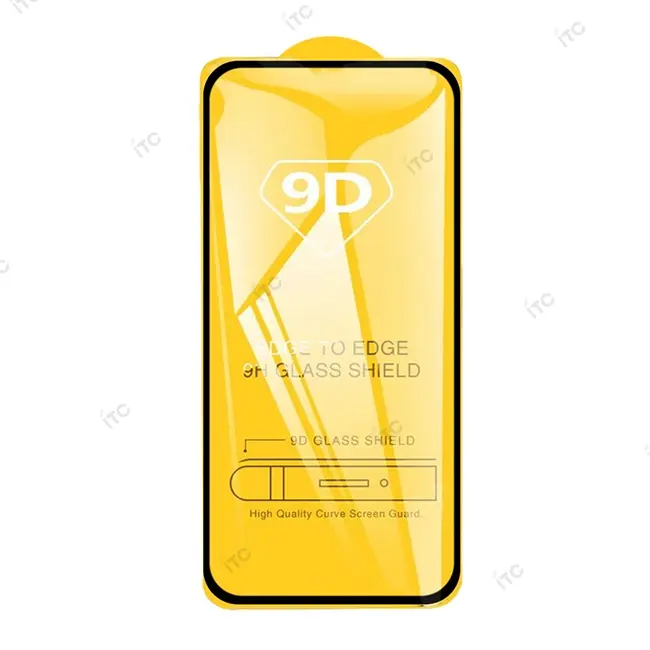 iPhone 15 Plus ガラスフィルム (9D) 黒