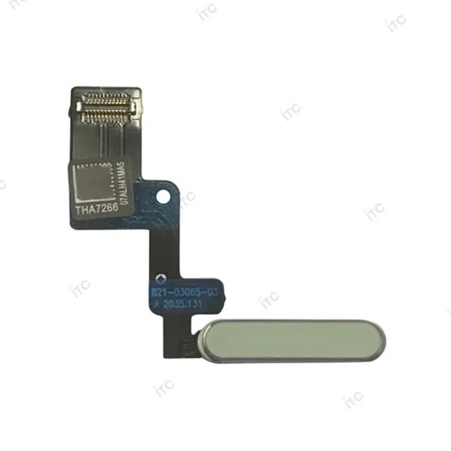 For iPad Air4 電源/指紋ボタンケーブル 緑