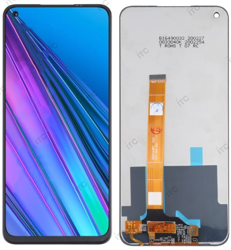 OPPO A54 5G/A74/A93 5G フロントパネル 互換品 黒