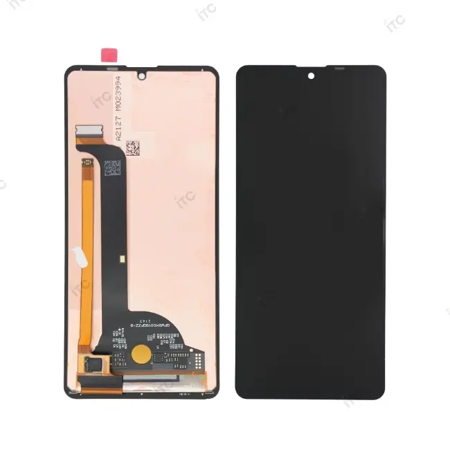 AQUOS Sense 6/6s/ 7  フロントパネル 黒（再生品）　