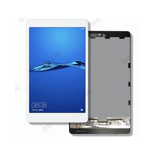 [L2009] Huawei Media Pad M3 Lite S 701HW-702HW フロントパネル 白（再生品）　