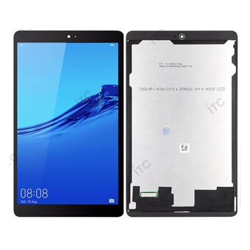 [L2013] HUAWEI MediaPad M5 lite 8 フロントパネル 黒（再生品）　