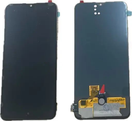 [L5184] OPPO RenoA-RenoZ フロントパネル 黒（再生品）　