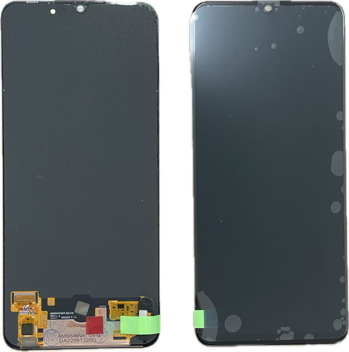 [L5186] OPPO Reno3A フロントパネル 黒（再生品）　